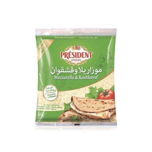 جبنة موزاريلا مع القشقوان الطبيعية بريزيدن 400 جرا...