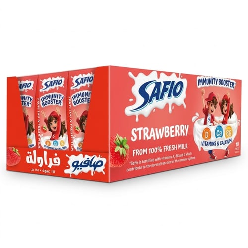 Strawberry milk pure 185ml *18 pieces