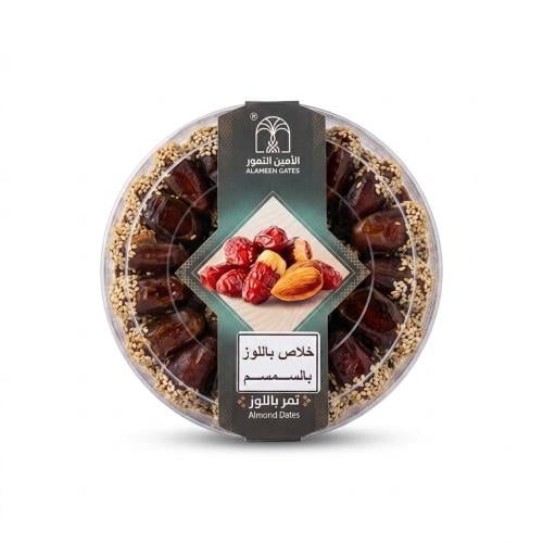 تمر خلاص باللوز والسمسم