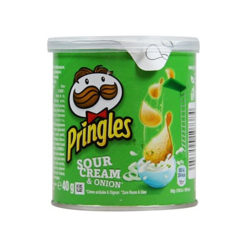 برينجلز رقائق بطاطس بطعم البصل واقشدة الحامضة 40 ج...