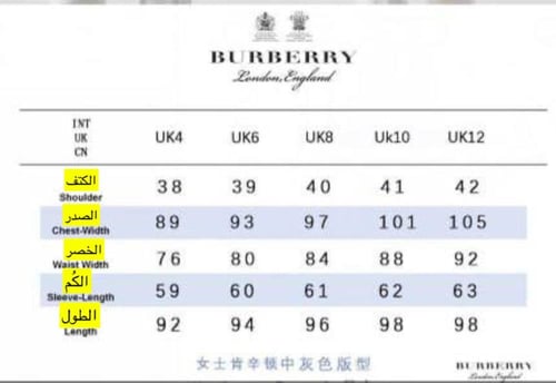 معطف ترنش كوت بيربري ماستر