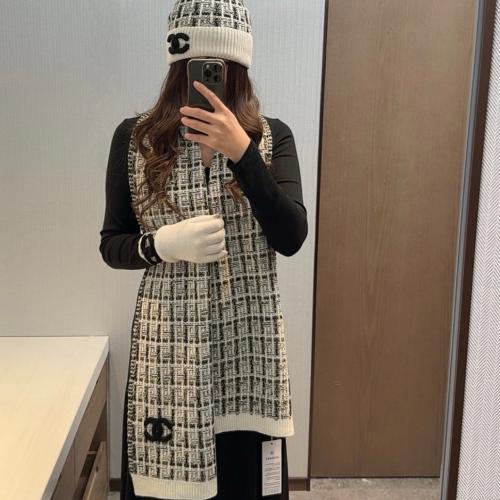 طقم شانيل شتوي 3 قطع ماستر مع العلبة