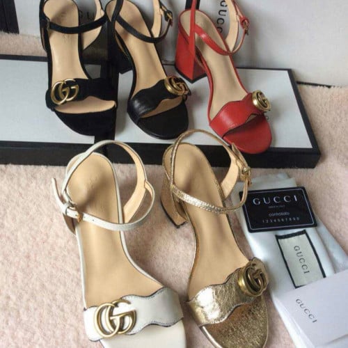 حذاء كعب قوتشي جودة عالية شامل الملحقات