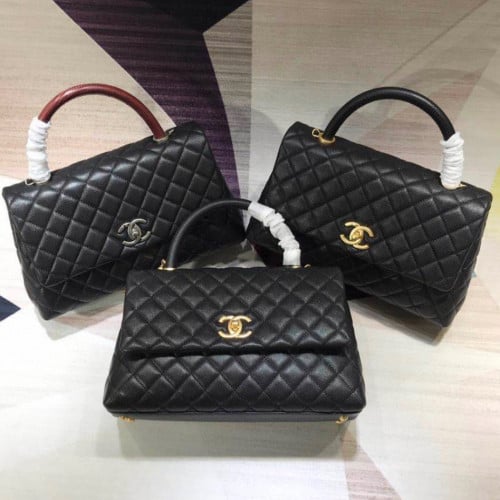 حقيبة كوكو هاندل شانيل مقاس 30 ماستر شامل ملحقات ا...