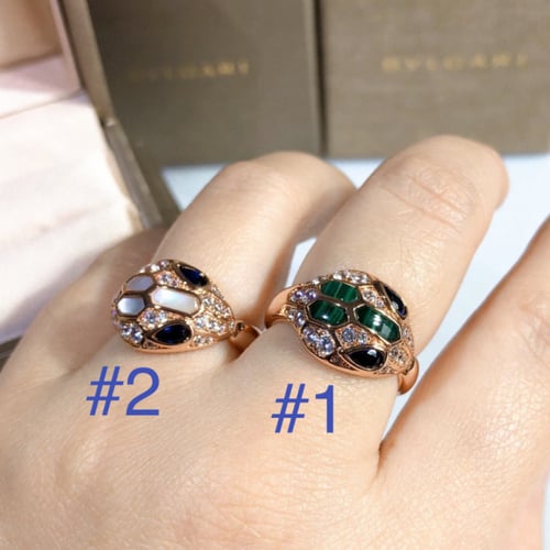 خاتم بولغاري مطلي جودة عالية طبق الأصل