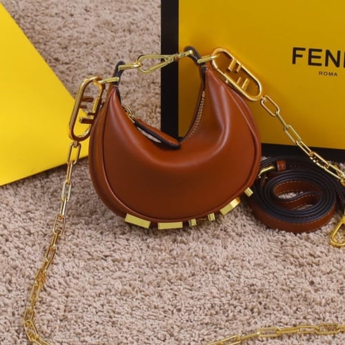 فندي حقيبة لونين جودة عالية حجم ميني 16.5*14*5 cm