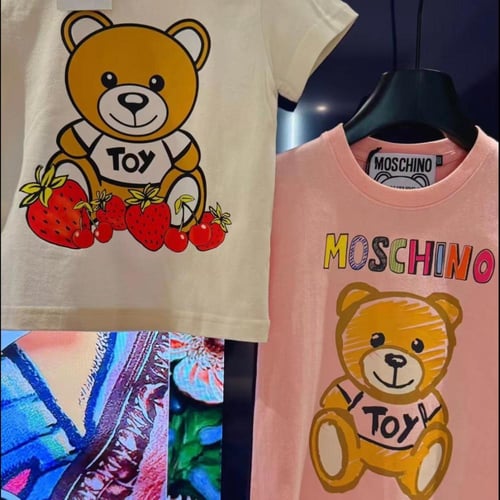 تيشيرت موسكينو مجموعة من ثلاث تيشيرتات مع العلبة ج...