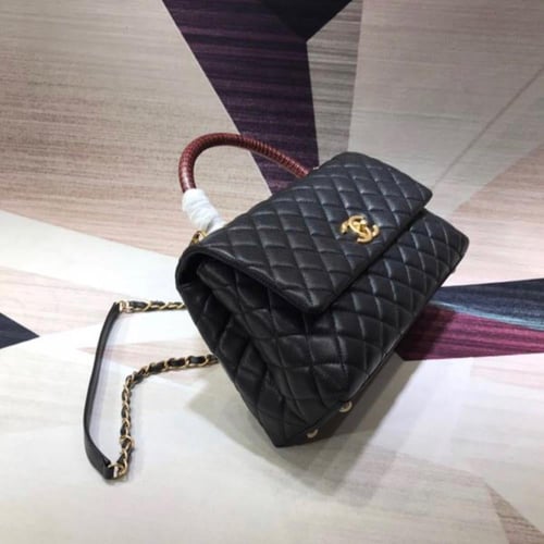 حقيبة كوكو هاندل شانيل مقاس 30 ماستر شامل ملحقات ا...