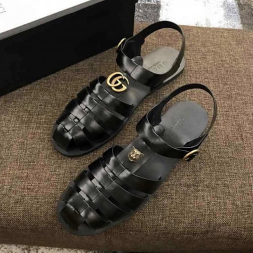 حذاء رجالي صندل ماركة قوتشي ماستر شامل الملحقات