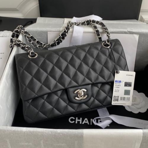 شنطة شانيل جلد كافيار ماستر شامل الملحقات