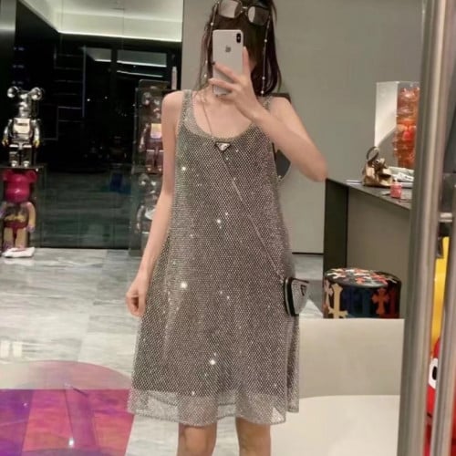 فستان برادا قصير من قطعتين ماستر