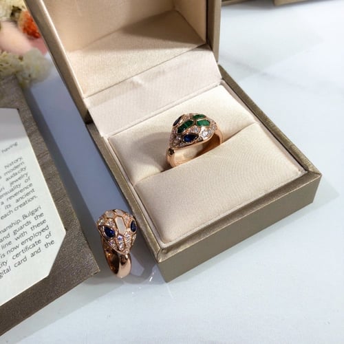 خاتم بولغاري مطلي جودة عالية طبق الأصل