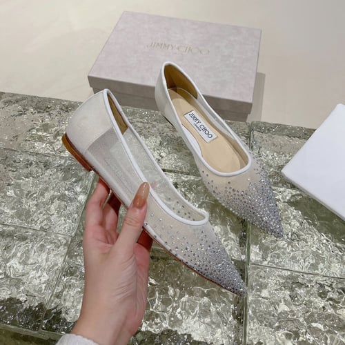 حذاء ماركة جيمي تشو كريستال ماستر شامل العلبة