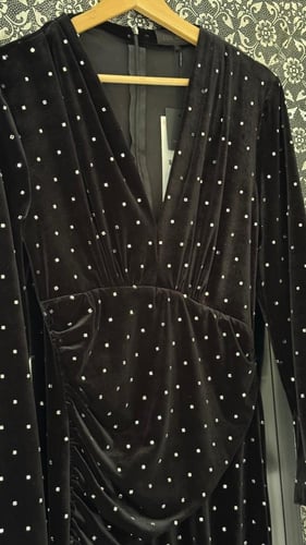 فستان مخمل كرستال