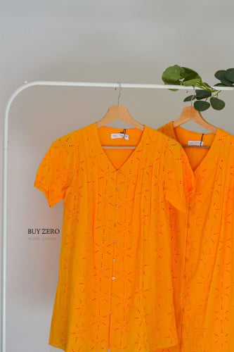 فستان مخرم متوسط الطول