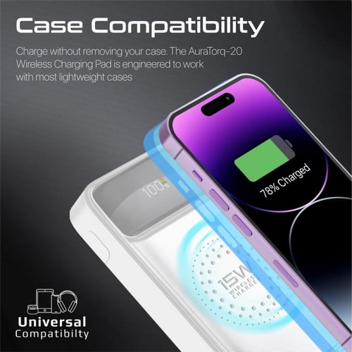 بطارية متنقلة محمولة لاسلكية بقدرة 20000 مللي أمبي...