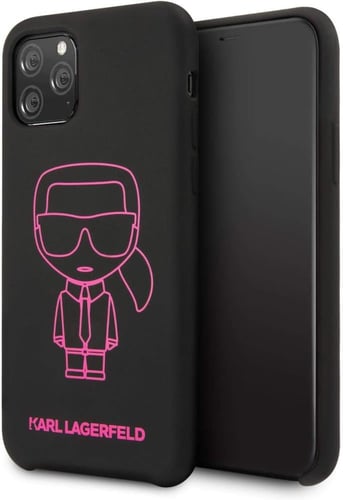 جراب سيليكون كارل لاغرفيلد KLHCN58SILFLPBK أيكونيك...