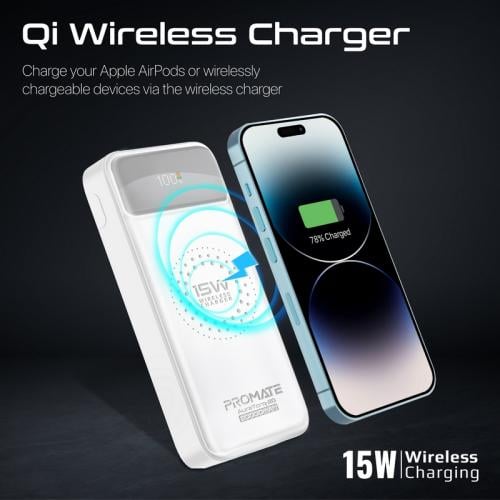 بطارية متنقلة محمولة لاسلكية بقدرة 20000 مللي أمبي...