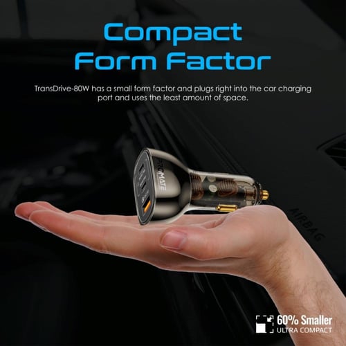 شاحن سيارة فعال ومدمج بتصميم شفاف من بروميت TransD...