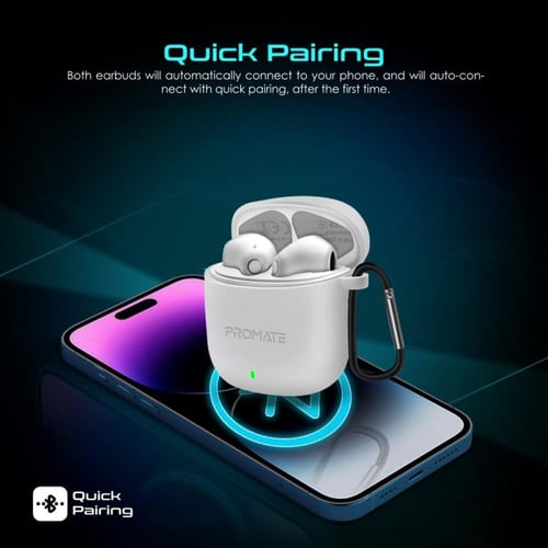 سماعة ايربودز بتقنية عزل الضوضاء مع استمرارية تشغي...