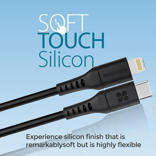 كابل شحن بقوة 20 واط من USB-C إلى لايتينينغ من برو...