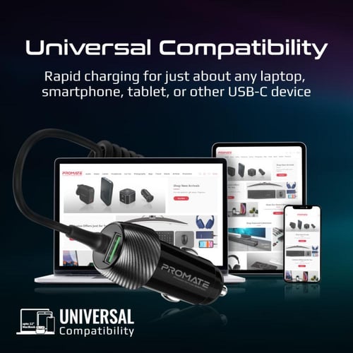 شاحن سيارة للشحن السريع من بروميت PowerDrive-33PDC