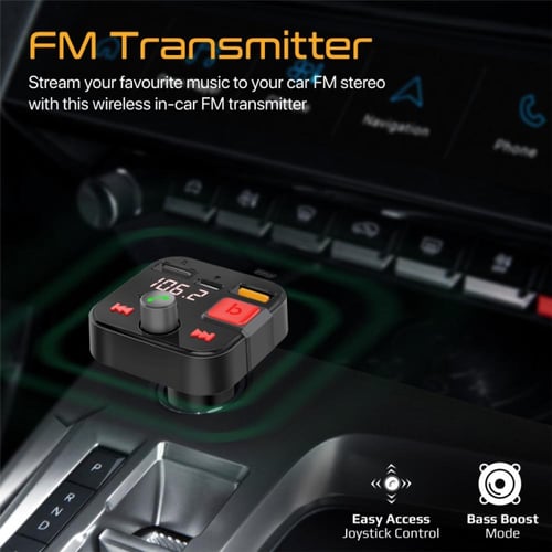 جهاز إرسال FM اللاسلكي. Promate PowerTune-30W