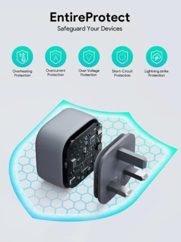 شاحن جدارى Aukey PA-C1 Comet Super Compact 30W PD...