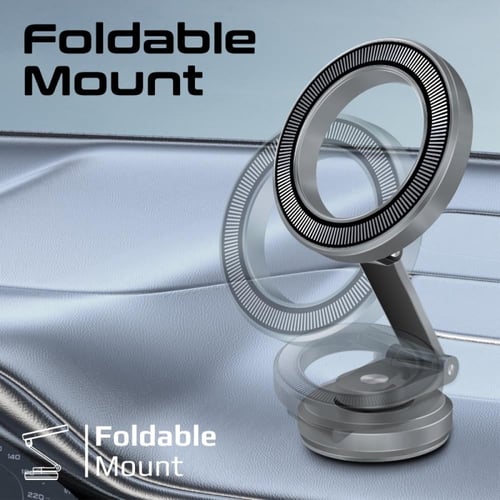 حامل الهاتف الذكي بحلقة مغناطيسية قابلة للدوران بز...