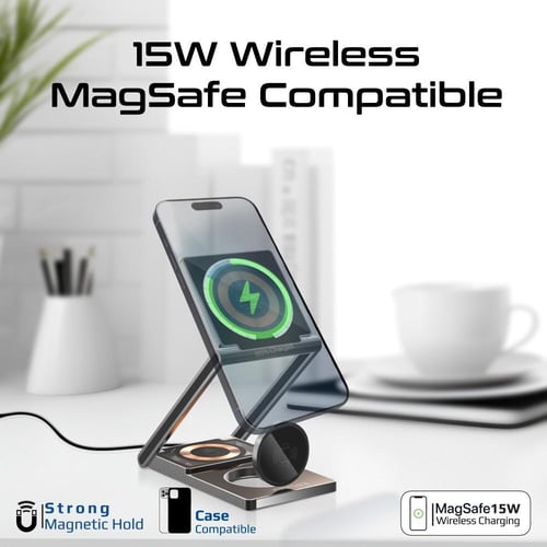 محطة شحن لاسلكية رفيعة للغاية متوافقة مع تقنية ماج...