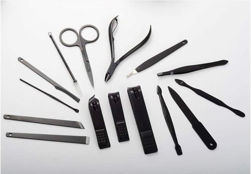 مجموعة مانيكير منزلية طقم أدوات تشذيب الأظافر من A...