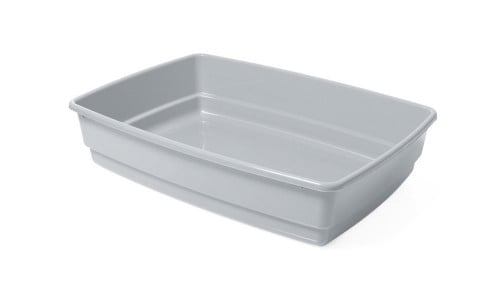 حوض رمل قطط وسط بدون غطاء