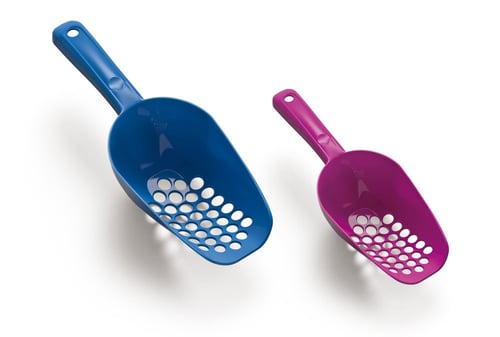 مغرفة رمل قطط مدورة كبيرة