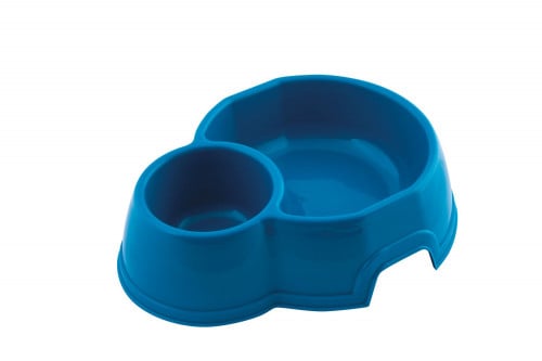 وعاء ماء وغذاء قطط مزدوج