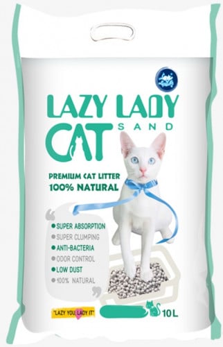 رمل قطط تفاح 10 لتر ليزي ليدي White