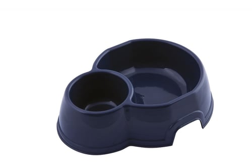 وعاء ماء وغذاء قطط مزدوج