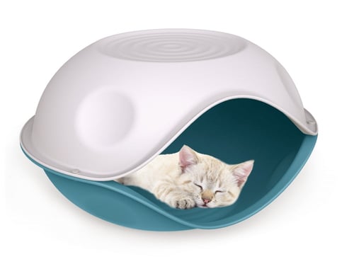 سرير مغطاءة للقطط ملون