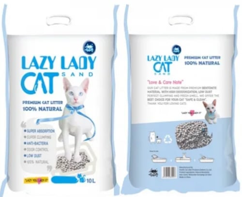 رمل قطط بيبي باودر 10 لتر ليزي ليدي White