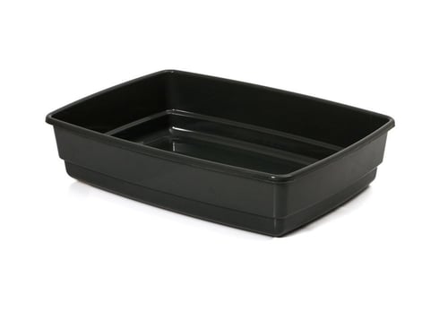 حوض رمل قطط وسط بدون غطاء