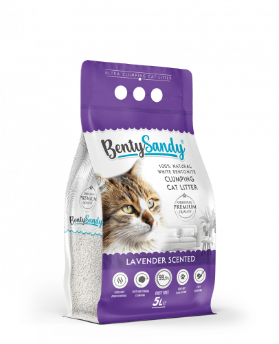 رمل قطط لافندر 5لتر بينتي ساندي
