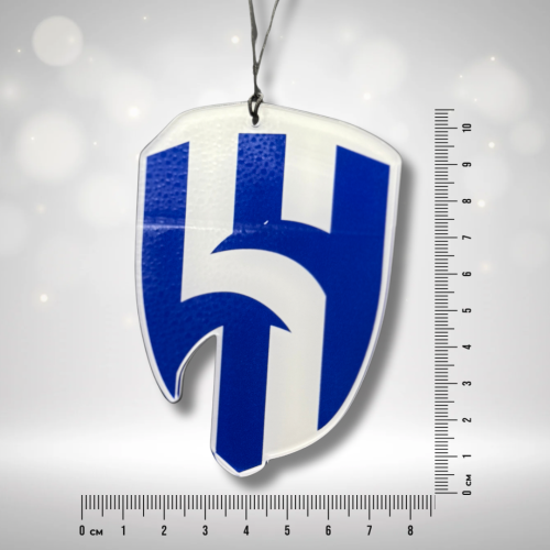 تعليقة سيارة أكريليك – طباعة وجهين | حجم كبير