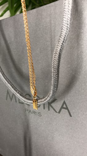 سلسال مسيكا ذهبي