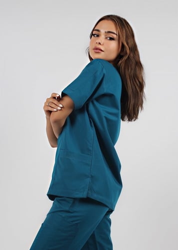 سكراب نسائي لون تركوازي