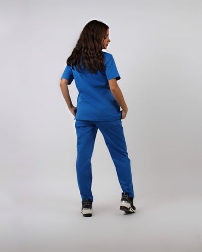 Blue color scrub