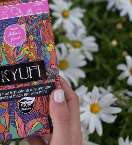 شاهي تونسي اسود بنعناع وسكر ( 4 علب 15 كيس للعلبه...