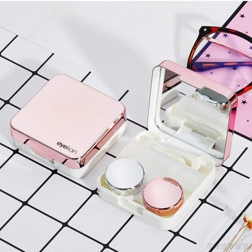 علبة عدسات متعددة الاكسسوارات