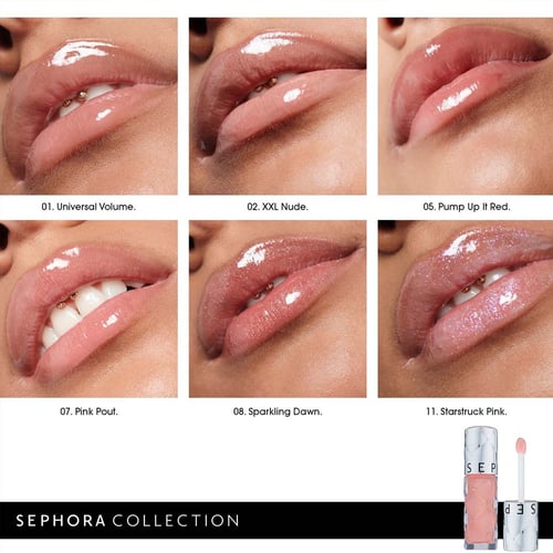 مجموعة سيفورا من ملمع الشفاه أوتريجاس بلامب إيفيكت