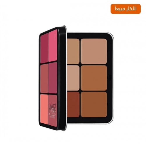 باليت كونتور مع بلاشر من ميك اوفر