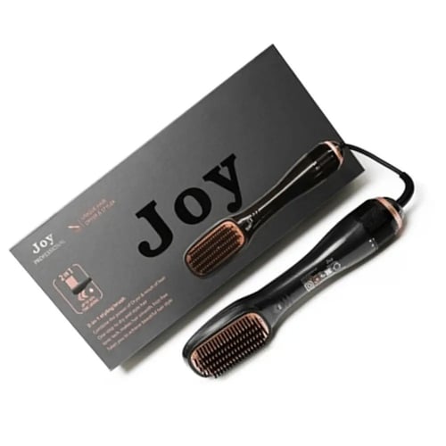 مصفف ومجفف الشعر 2 في 1 من جوي - اسود