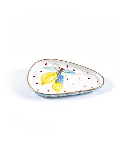 كوب قهوة مع صحن لون ازرق